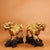 Traditional Late 19th Century Pair of Gilt Bronze Winged Qilin Statues, Mythical Beast Figures, 3.75kg For Sale - Image 3 of 9