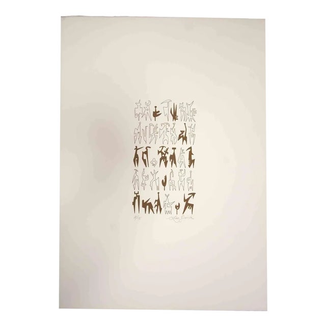 Leo Guida, The Signals, Original Lithograph, 1970s For Sale