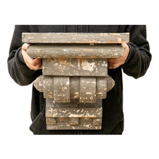 Antique Architectural Hand-Carved Classical Revival Style Corbel For Sale