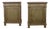 French Nightstands with Faux Marble Top, Set of 2 For Sale