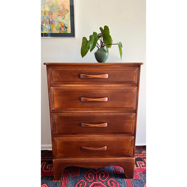 1940's Wood Dresser 4 Drawer by Cushman Colonial For Sale - Image 9 of 9