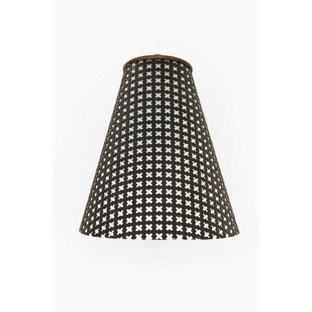 Scandinavian Modern Brass Wall Lamps, 1950s, Set of 2 For Sale - Image 4 of 9