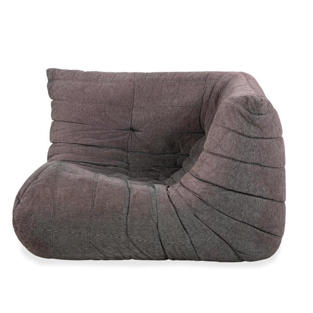 Togo Armchair in Grey Fabric by Michel Ducaroy for Ligne Roset For Sale - Image 13 of 14