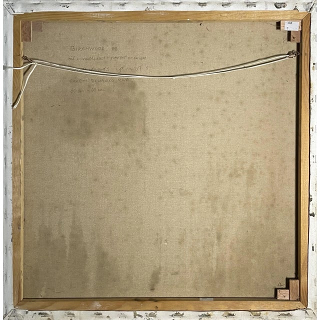 2000 - 2009 "Birchwood" Contemporary Abstract Mixed-Media Painting by Gareth Edwards For Sale - Image 5 of 7