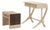 R & Y Augousti Parchment Vanity & Snakeskin Bench. France, Late 20th Century, 2 Pieces For Sale