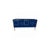 Blue Three-Door Italian Sideboard in Sapphire Blue Glass and Brass from Justfurnituress SRL For Sale - Image 8 of 9