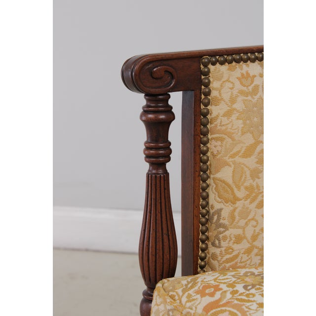 Hickory Chair Co Sheraton Style Mahogany Loveseat Settee For Sale - Image 13 of 15