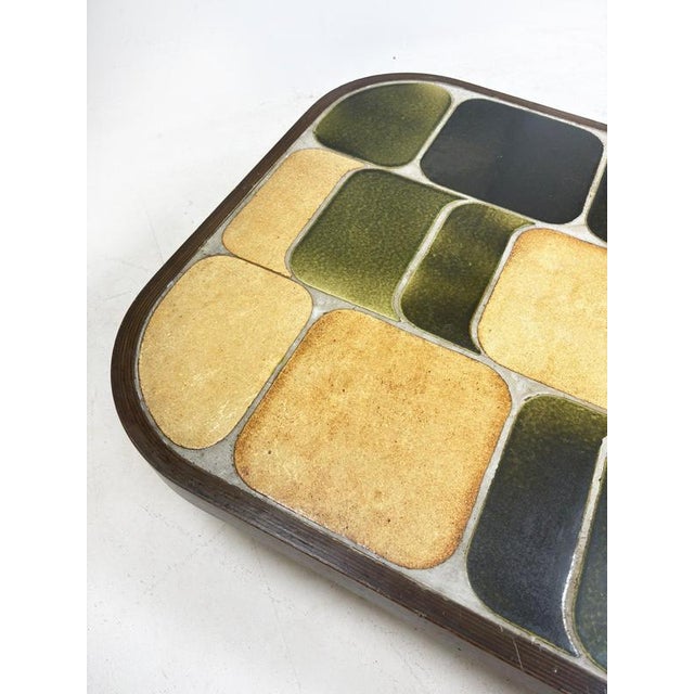 Large Shogun Coffee Table in Ceramic and Wood attributed to Roger Capron, France, 1960s For Sale - Image 3 of 15
