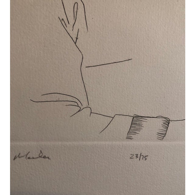Late 20th Century Knox Martin, Pulitzer Prize Winner Norman Mailer Portrait Etching Line Drawing, c.1975 For Sale - Image 5 of 7