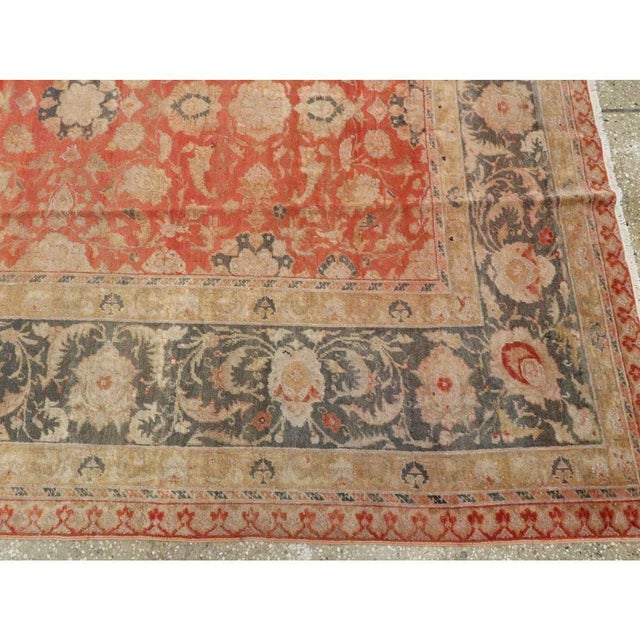 Charcoal Galerie Shabab Collection Early 20th Century Turkish Sivas Rug For Sale - Image 8 of 10