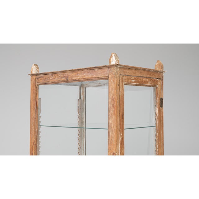 Wood 19th Century French Wooden Display Case On Metal Base For Sale - Image 7 of 18