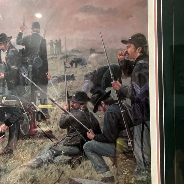 1990 Original Print Numbered Signed Framed by Dale Gallon Titled Not a Man Wavered For Sale In Washington DC - Image 6 of 12