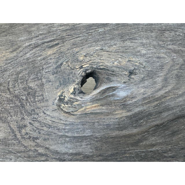 Andrianna Shamaris Wabi Sabi Teak Wood Table For Sale In New York - Image 6 of 18