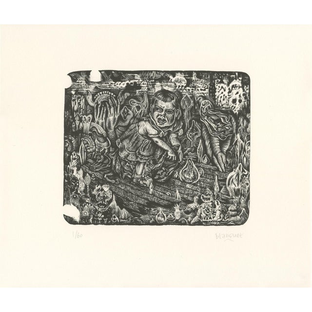 Stéphane Blanquet La Fente de l'Aube, 2017 Black and white lithograph on vellum Arches paper 270g Edition of 60 copies,...