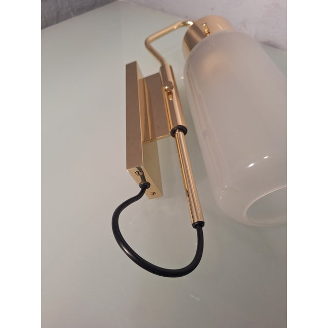 Metal LP10 Bidone Wall Light in Brass by Luigi Caccia Dominioni for Azucena, 1990s For Sale - Image 7 of 10