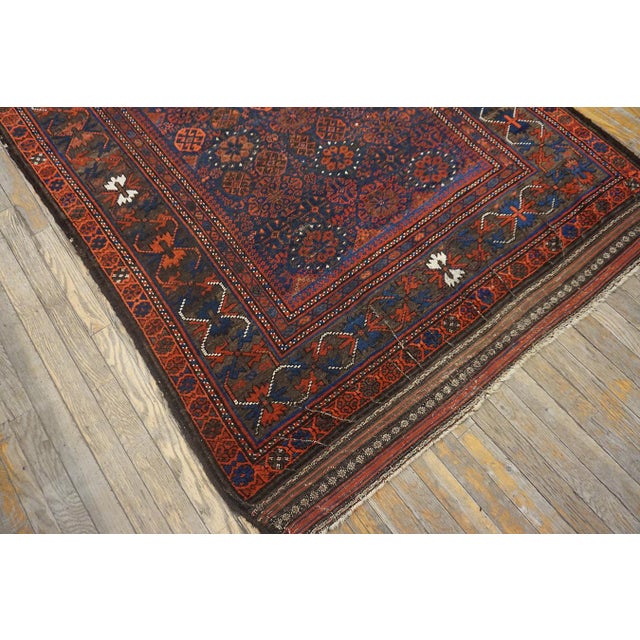19th Century Afghan Baluch Carpet For Sale - Image 11 of 12