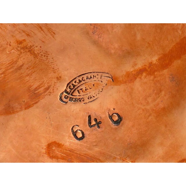 1950s Mid-Century Italian Art Copper Wine Cooler by Egidio Casagrande, 1950s For Sale - Image 5 of 6