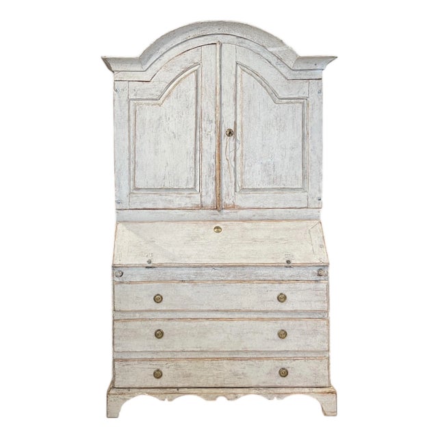 19th Century Swedish Gustavian Tall Case Antique Secretaire or Desk For Sale