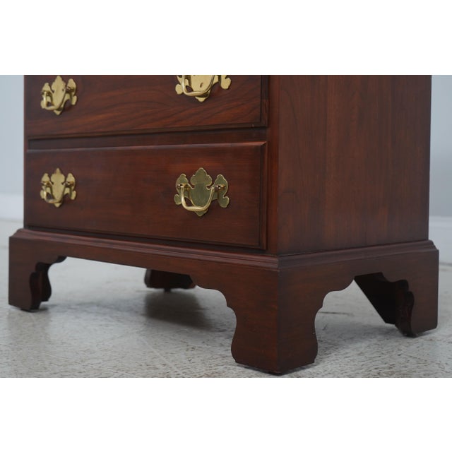Wood Henkel Harris Cherry 4 Drawer Bachelors Chest For Sale - Image 7 of 16