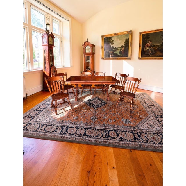 1970s 1970s Trestle Table / X Brace Legs With 6 Matching Original Chairs. A True Classic. For Sale - Image 5 of 12