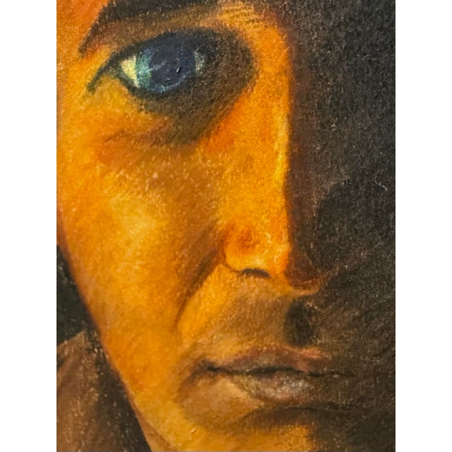 Original Art Pastel Painting by D. Miller of Actor Paul Newman (1968) For Sale - Image 6 of 12