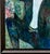 Green Large Scale Vintage Expressionist Oil on Canvas Singing Man Portrait Painting For Sale - Image 8 of 13