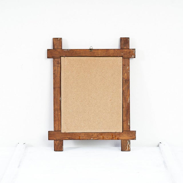 Vintage Photo Frame in Wood with Antique Photo, 1980s For Sale - Image 5 of 6