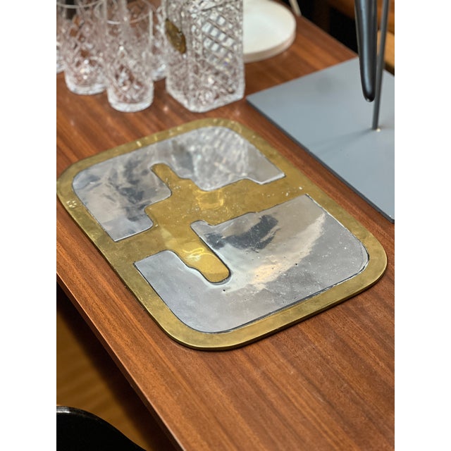 Metal Plateau by David Marshall, 1970s For Sale - Image 7 of 9