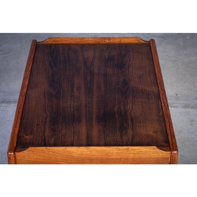 1970s Rosewood Bar Cart by Edmund Brouer, Denmark, 1970s For Sale - Image 5 of 11