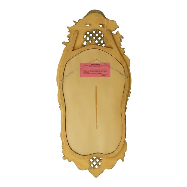 Gold Large Swedish Rococo Style Gold Leaf-Gilded Mirror For Sale - Image 8 of 18