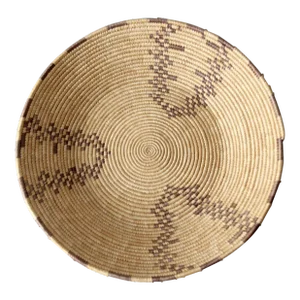 Vintage Woven Basket Bowl