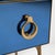 2000 - 2009 Mid-Century Style Blue Mirrored Chests of Drawers with Brass Details, 2000, Set of 2 For Sale - Image 5 of 8
