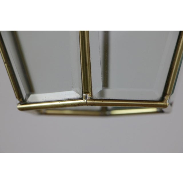 Mid-Century Italian Lanter Pendant Lamp in the style of Adolf Loose Style, 1950s For Sale - Image 14 of 15