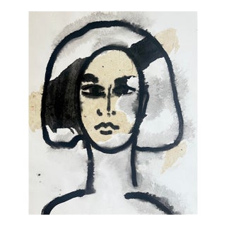 1977 Abstract Portrait by Jack Hooper For Sale
