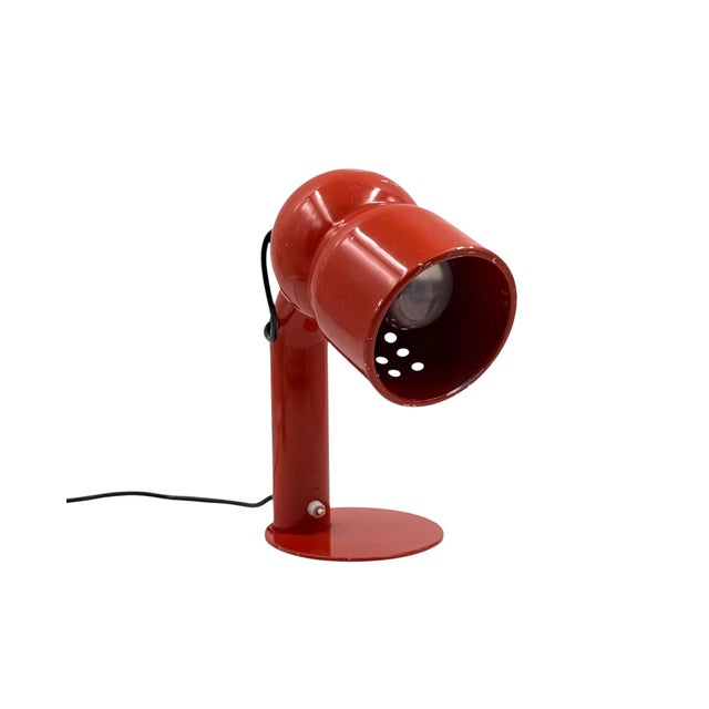 Red Red Model 2135 Table Lamp by Elio Martinelli for Martinelli Luce, Italy, 1960s For Sale - Image 8 of 11