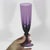 Purple Vintage Pair of Amethyst Champagne Glass Flutes Plum Purple For Sale - Image 8 of 8