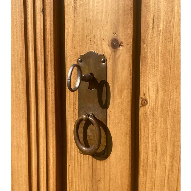 Pine Bookcase With Half Doors From Armoire For Sale In Baltimore - Image 6 of 16