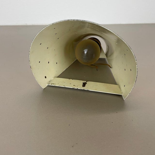 Brass Hole Pattern Theatre Wall Light in the style of Stilnovo, Italy, 1950s For Sale - Image 14 of 17