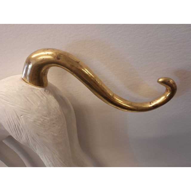 Ceramic Vintage Boho Zimmerman Composite Monkye With Gild Face and Brass Tail For Sale - Image 7 of 12