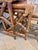 Vintage 1950s Rattan & Mahogany Nesting Tables, Set of Three For Sale - Image 9 of 10