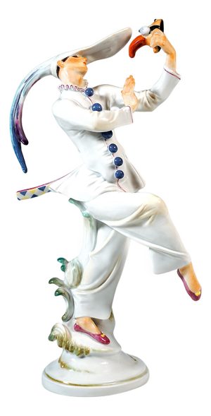 Hoffmann's Tales Mask Dancer Figurine attributed to Paul Scheurich for Meissen, 1995