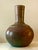 1970s Vintage Signed Studio Pottery Vase With Layered Burnt Umber and Teal Green Glaze For Sale - Image 5 of 7
