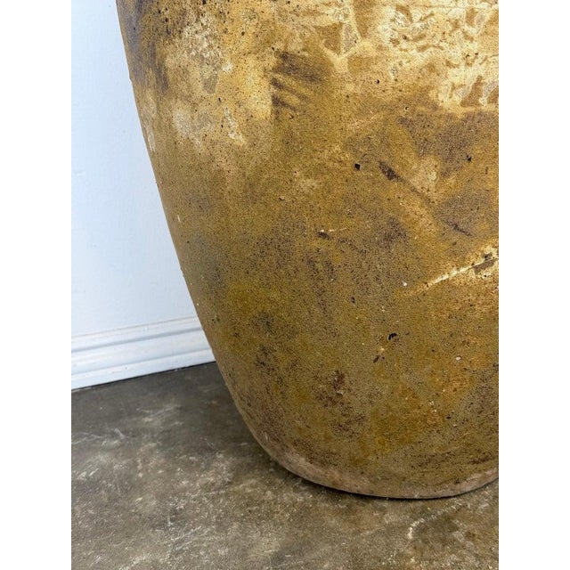 Mid 20th Century Antique Monumental Olive Jar, Terracotta With Weathered Patina For Sale - Image 5 of 14