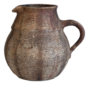 Rustic Studio Ceramic Jug Vase by Gerhard Liebenthron, Bremen, Germany, 1970s
