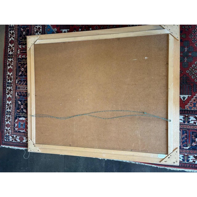 Jean Krillé, Landscape No. 92, Oil on Wood, 1980s For Sale - Image 9 of 10