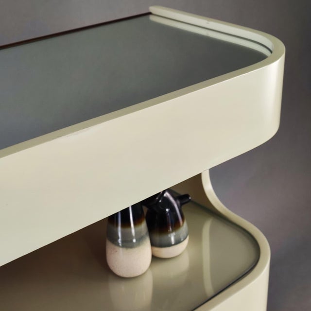 Space Age Curved Console Table, 1970s For Sale - Image 5 of 8