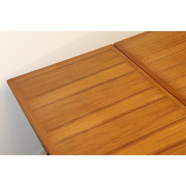 Vintage Scandinavian Extendable Danish Teak Dining Table, 1960 For Sale - Image 15 of 18