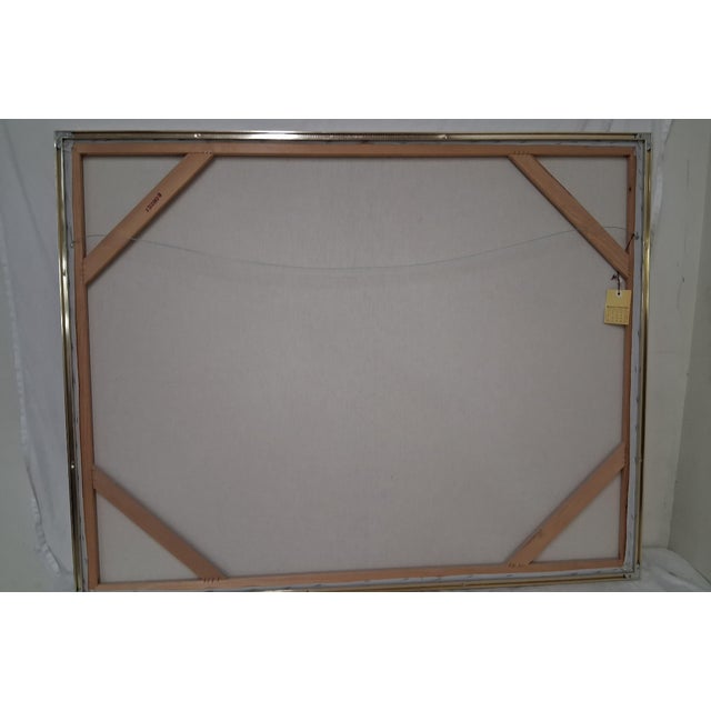 Mid-Century Modern 1960s Mid-Century Modern Oversized Lee Reynolds Floral Painting – Gold Regency Frame For Sale - Image 3 of 6