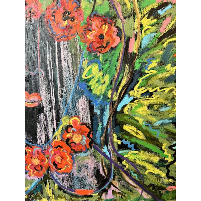 "I Waded Through" Contemporary Abstract Figurative Painting by Monica Shulman For Sale - Image 11 of 12