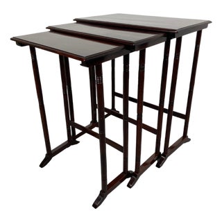 Secession Nesting Tables attributed to Thonet, 1890s, Set of 3 For Sale